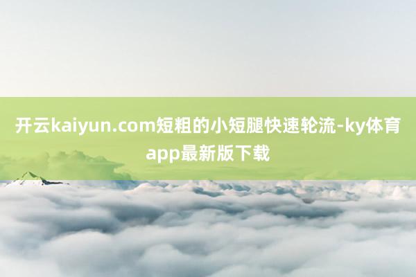 开云kaiyun.com短粗的小短腿快速轮流-ky体育app最新版下载